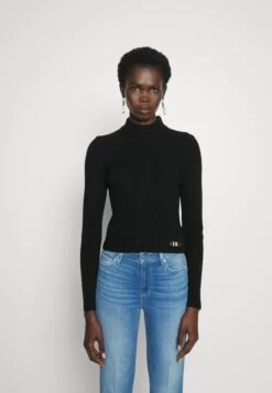 MICHAEL Michael Kors Mock Crop- Jumper - Black