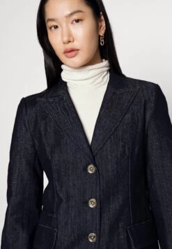 MICHAEL Michael Kors Tailored Blazer - Blazer - Indigo Rinse -Fashion Clothing-Michael Kors d676693e02974b9ab44f98d9bfe11573