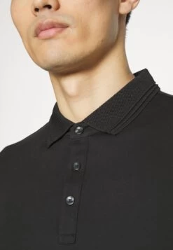 Michael Kors Interlock - Polo Shirt - Black -Fashion Clothing-Michael Kors d75c6a72aa464a15b26b1d6747ea334b
