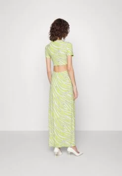 MICHAEL Michael Kors Zebra Oring - Maxi Dress - Limeade 10 MICHAEL Michael Kors Zebra Oring - Maxi Dress - Limeade -Fashion Clothing-Michael Kors d7ab85cb10954bdc9a310b6f07ae7bd7