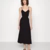 MICHAEL Michael Kors Bustier Cutout Midi Dress - Jumper Dress - Black -Fashion Clothing-Michael Kors d7ebe801e0a1406080bc1c9e235a905a