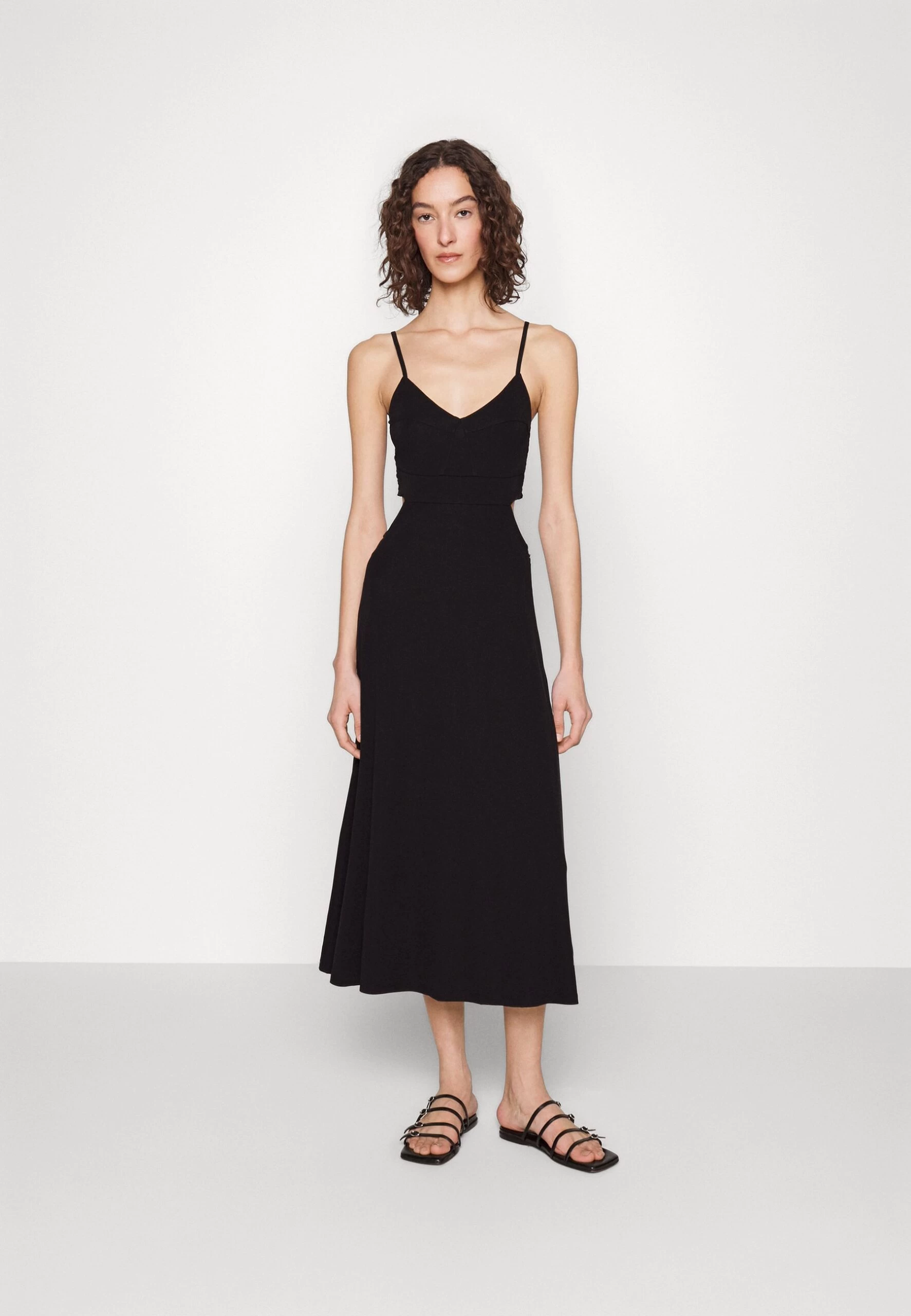 MICHAEL Michael Kors Bustier Cutout Midi Dress - Jumper Dress - Black 3 MICHAEL Michael Kors Bustier Cutout Midi Dress - Jumper Dress - Black