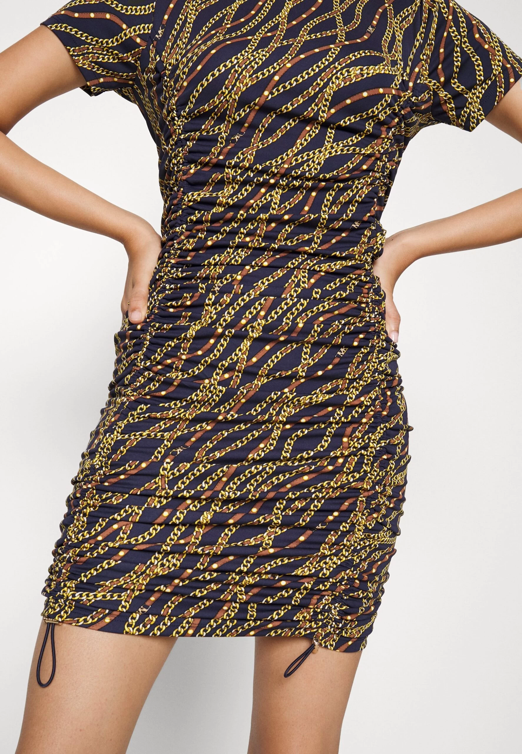 MICHAEL Michael Kors Chain Ruched - Cocktail Dress / Party Dress 9 MICHAEL Michael Kors Chain Ruched - Cocktail Dress / Party Dress - Image 7