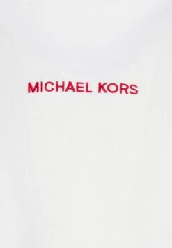 Michael Kors Victory Tee - Basic T-Shirt - White -Fashion Clothing-Michael Kors d998dc875cfd4adf9a554cd29237acd0