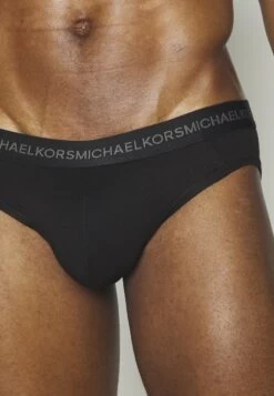 Michael Kors Supreme Touch Contrast Waist 3 Pack - Briefs - Black -Fashion Clothing-Michael Kors de627ad312b541bcbaf71a84086f4867