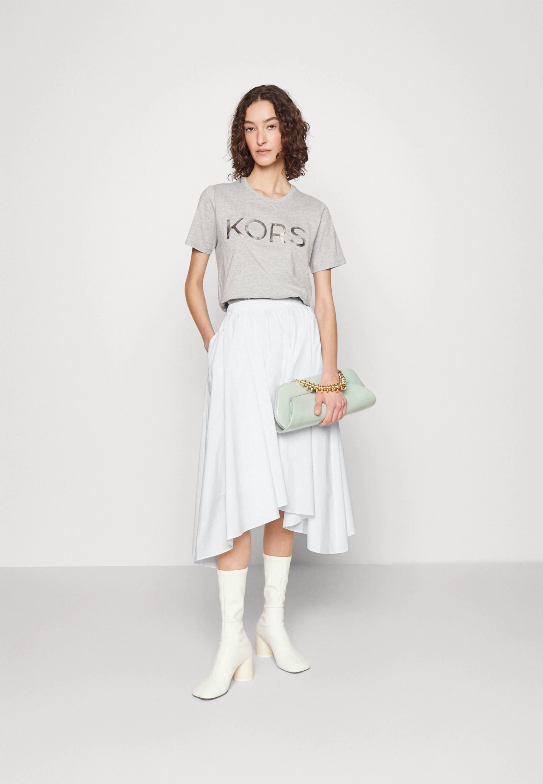 MICHAEL Michael Kors Pull On - A-Line Skirt - White 4 MICHAEL Michael Kors Pull On - A-Line Skirt - White - Image 2