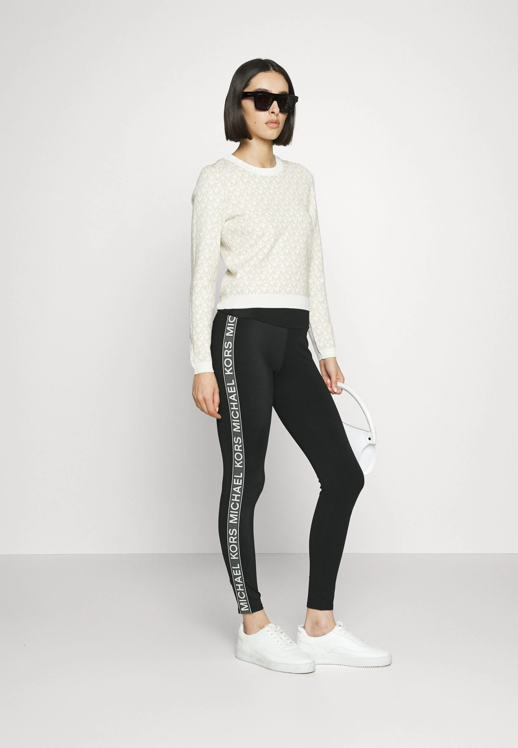 MICHAEL Michael Kors Logo Tape- Leggings - Trousers - Black 4 MICHAEL Michael Kors Logo Tape- Leggings - Trousers - Black - Image 2