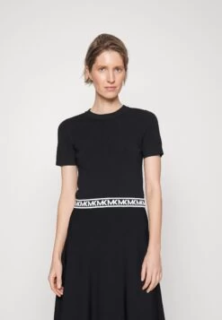 MICHAEL Michael Kors Mega Dot Crew - Print T-Shirt - Black