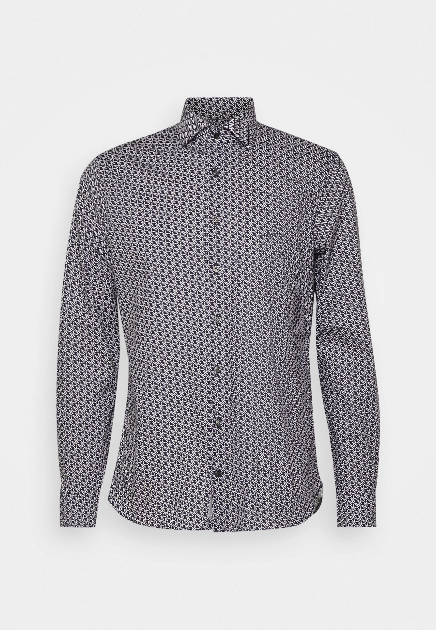 Michael Kors Diagonal Print Slim Shirt - Shirt - Blue 6 Michael Kors Diagonal Print Slim Shirt - Shirt - Blue - Image 4