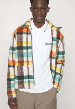 Michael Kors Chest Logo Tipped- Polo Shirt - White -Fashion Clothing-Michael Kors e40ac04cbc5e461f9586c1e06f629e05