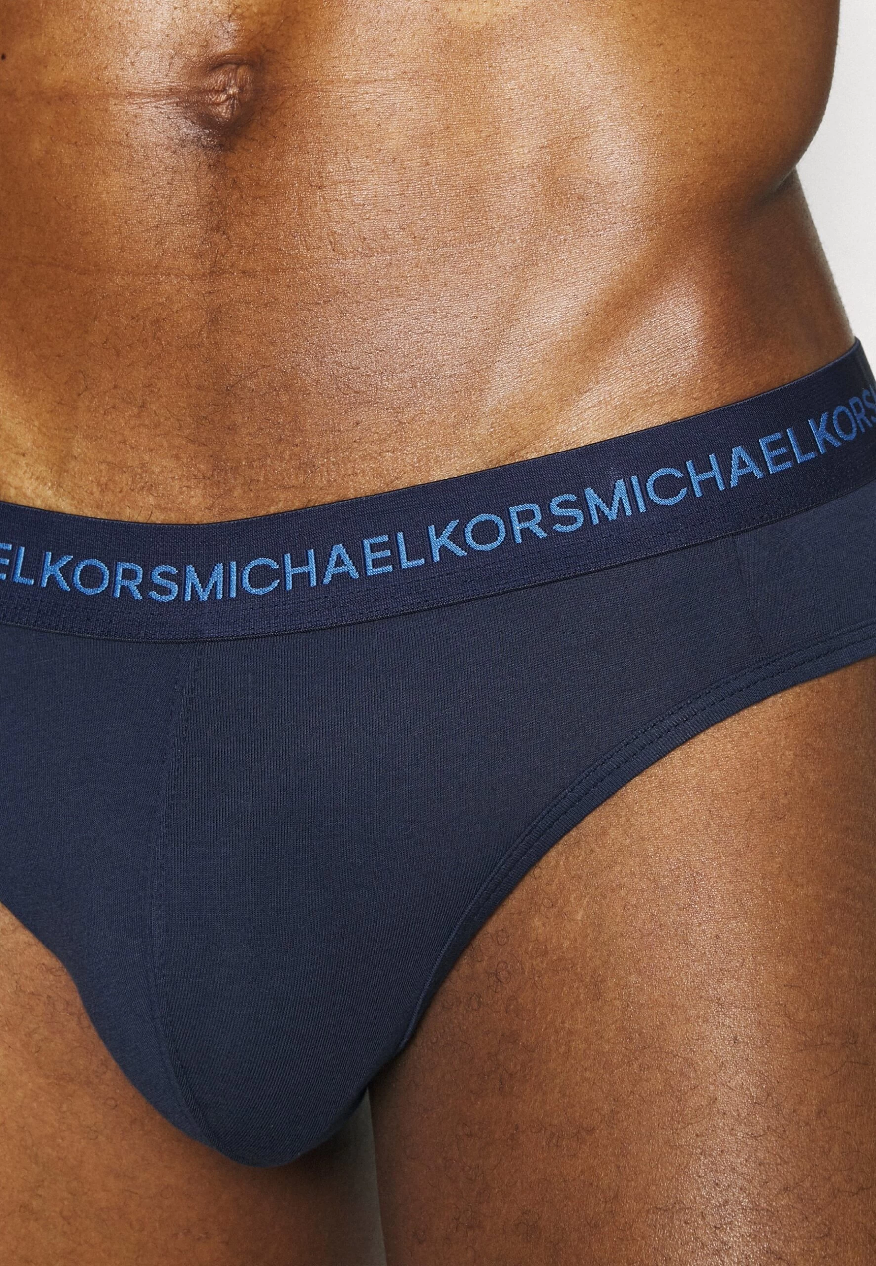 Michael Kors Supreme Touch Contrast Waist 3 Pack - Briefs - Navy 5 Michael Kors Supreme Touch Contrast Waist 3 Pack - Briefs - Navy - Image 3