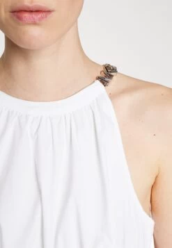 MICHAEL Michael Kors Chain Neck Midi Dress - Day Dress - White -Fashion Clothing-Michael Kors e48483204eb74f228a17eae5761a1f6f