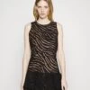 MICHAEL Michael Kors Eyelet Cap Dress - Cocktail Dress / Party Dress - Black