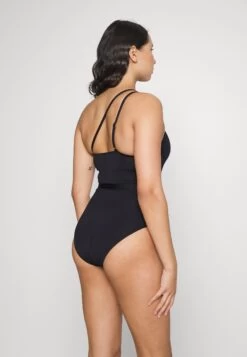MICHAEL Michael Kors Solids- Swimsuit - Black -Fashion Clothing-Michael Kors e941d1093d204d2a8801f268f930d3bd