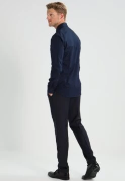 Michael Kors Parma Slim Fit - Formal Shirt - Midnight Blue -Fashion Clothing-Michael Kors ea150a5e38ae4926b25771ddea1fa006