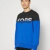 Michael Kors Color Block Crew - Sweatshirt - Royal Blu -Fashion Clothing-Michael Kors eb93e54e5748423c96260ab4befc5a2d