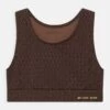 MICHAEL KORS KIDS Bustier - Chocolate Brown 2 MICHAEL KORS KIDS Bustier - Chocolate Brown -Fashion Clothing-Michael Kors ed8854bdfa60494ba9f28a3458b2ce7d