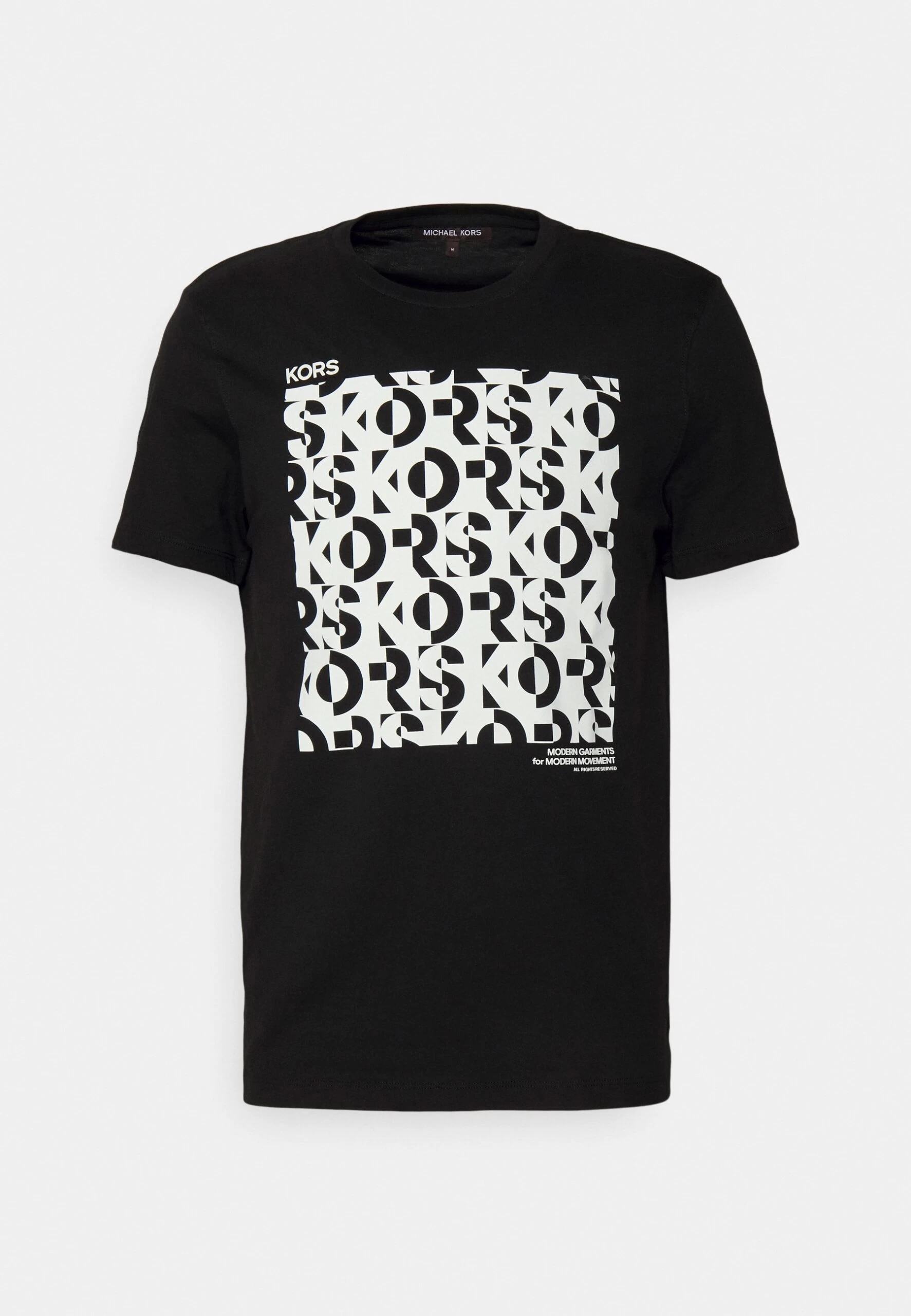 Michael Kors Kinetic Block Tee - Print T-Shirt - Black 7 Michael Kors Kinetic Block Tee - Print T-Shirt - Black - Image 5
