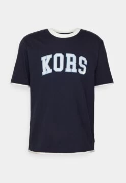 Michael Kors Warm Up Tee - Print T-Shirt - Midnight 12 Michael Kors Warm Up Tee - Print T-Shirt - Midnight -Fashion Clothing-Michael Kors f00ede981f1849a69eb61867e58fd57d
