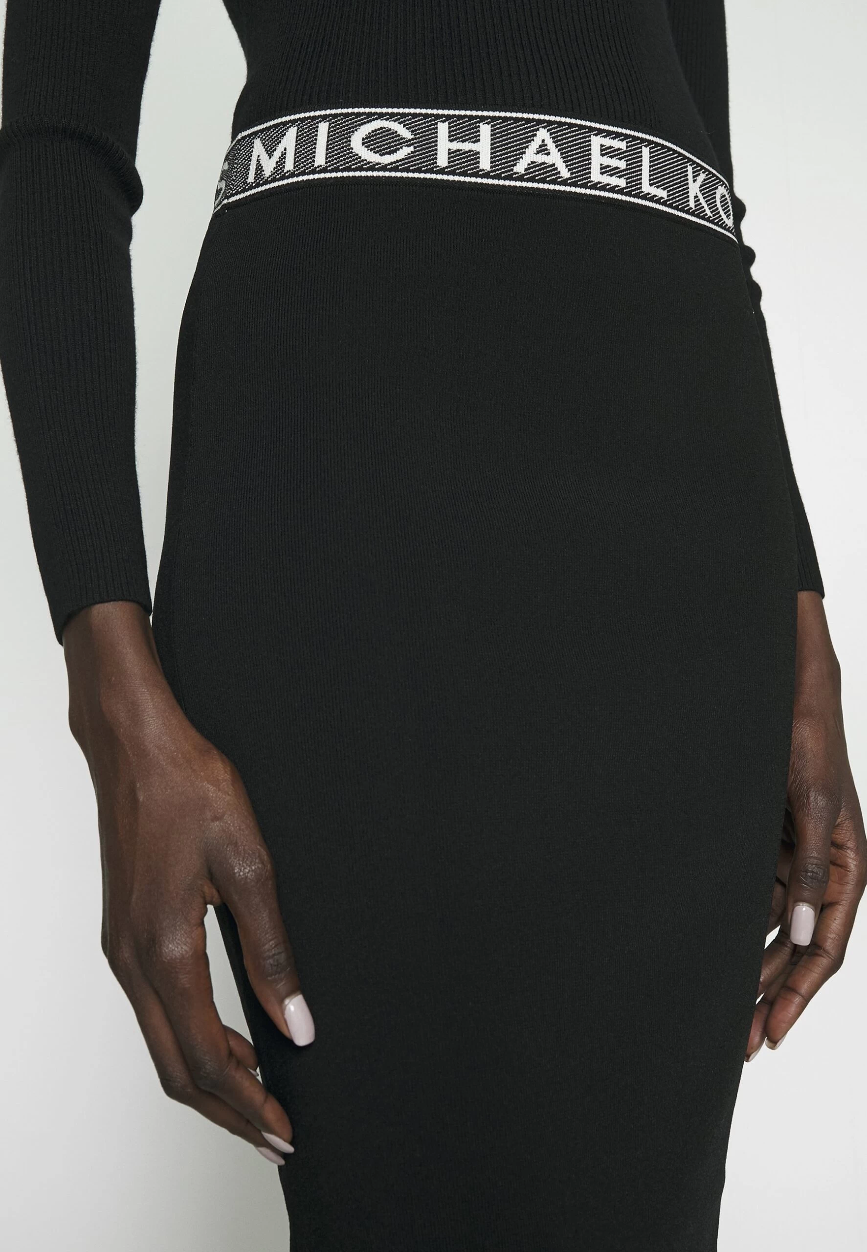 MICHAEL Michael Kors Tape Midi Skirt - Pencil Skirt - Black 8 MICHAEL Michael Kors Tape Midi Skirt - Pencil Skirt - Black - Image 6
