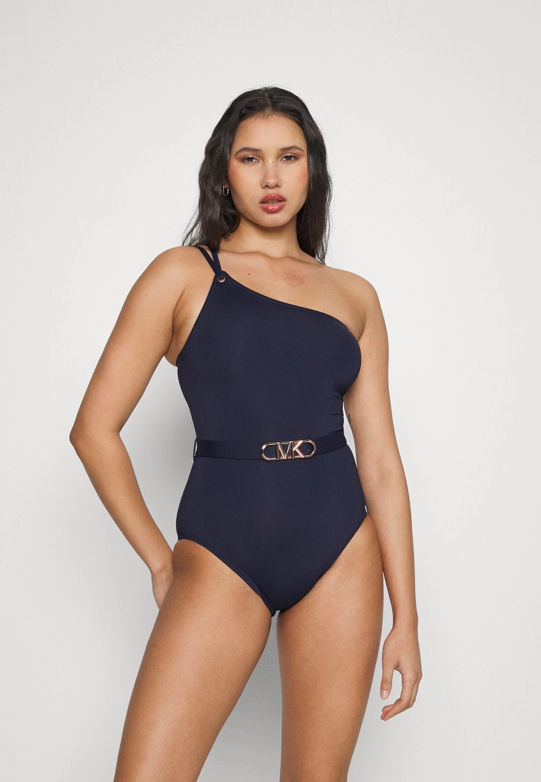 MICHAEL Michael Kors Solids- Swimsuit - Navy 4 MICHAEL Michael Kors Solids- Swimsuit - Navy - Image 2