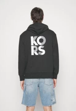 Michael Kors Transistor- Hoodie - Black -Fashion Clothing-Michael Kors f35ac4f511cd4642bc08f0ac9e114111