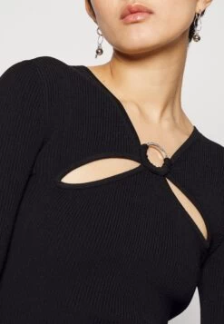MICHAEL Michael Kors O Ring Key Hole - Jumper Dress - Black -Fashion Clothing-Michael Kors f35f4ae1ef05403fa2a6e2a9075a9b6e