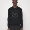 Michael Kors Checker Charm Crew - Sweatshirt - Black 1 Michael Kors Checker Charm Crew - Sweatshirt - Black -Fashion Clothing-Michael Kors f3be2bb4d9554a03982d981deb286fce