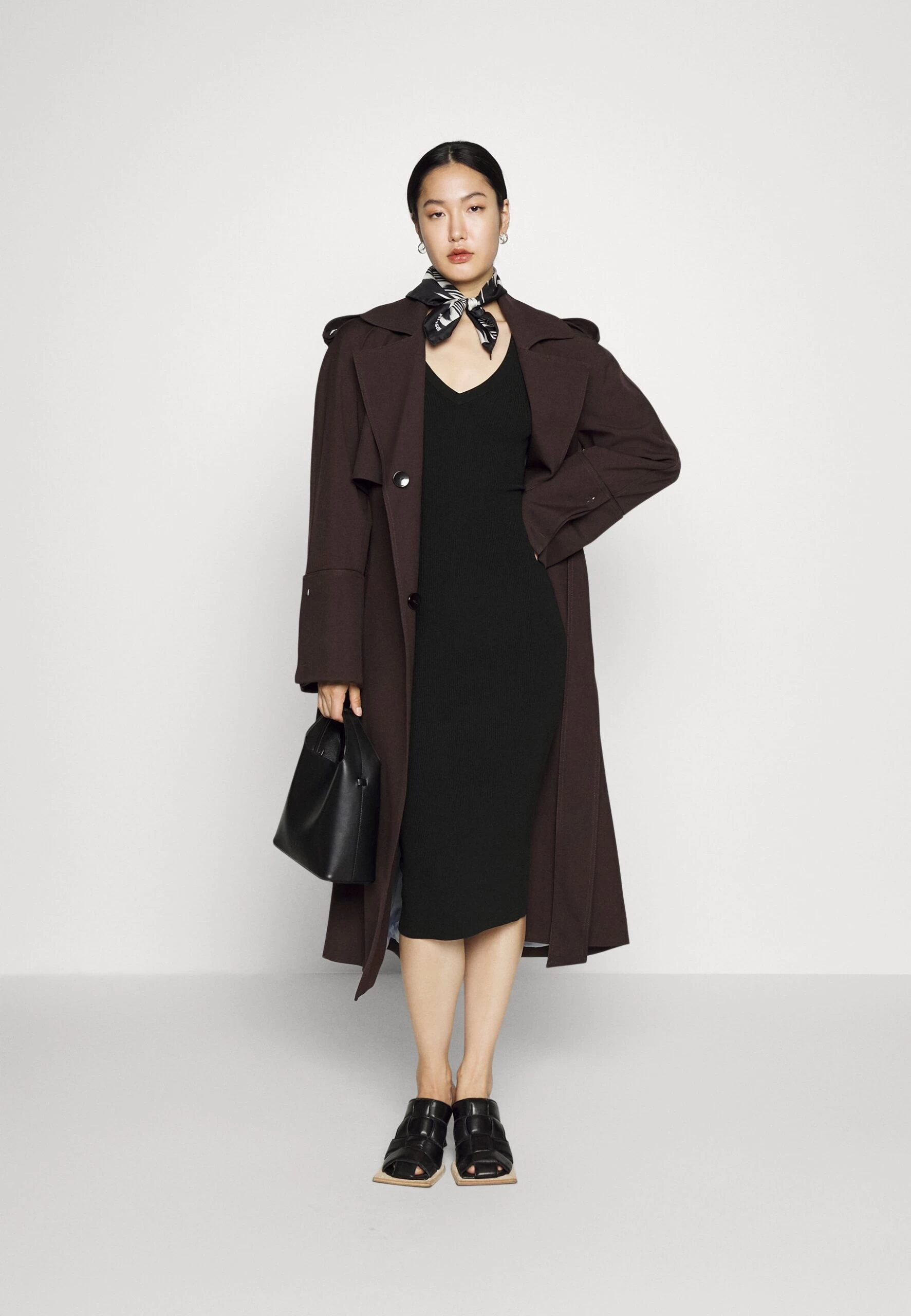 MICHAEL Michael Kors Ruffle Cuff- Cocktail Dress / Party Dress - Black 4 MICHAEL Michael Kors Ruffle Cuff- Cocktail Dress / Party Dress - Black - Image 2