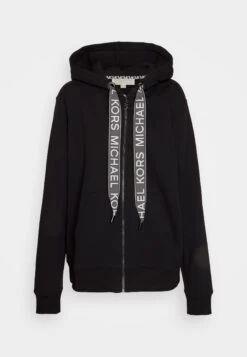 MICHAEL Michael Kors Mkgo Thru Hoodie - Zip-Up Sweatshirt - Black 12 MICHAEL Michael Kors Mkgo Thru Hoodie - Zip-Up Sweatshirt - Black -Fashion Clothing-Michael Kors f5f9558b6a4b4df3b68f658062195a16