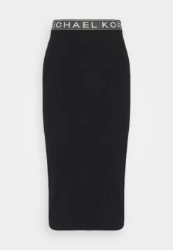 MICHAEL Michael Kors Tape Midi Skirt - Pencil Skirt - Black 12 MICHAEL Michael Kors Tape Midi Skirt - Pencil Skirt - Black -Fashion Clothing-Michael Kors f671b3f5313846a99b237d52402e9a3e