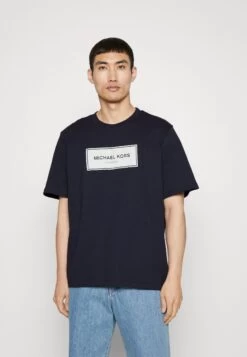 Michael Kors Flagship Logo Tee - Print T-Shirt - Midnight