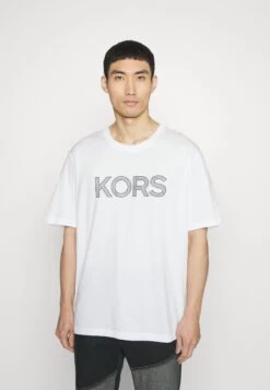 Michael Kors Checker Tee - Print T-Shirt - White