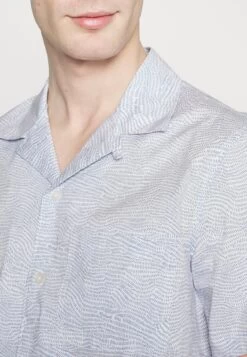 Michael Kors Camp Etched Logo - Shirt - White -Fashion Clothing-Michael Kors fe7a57c581c34297ab302569d25b73df