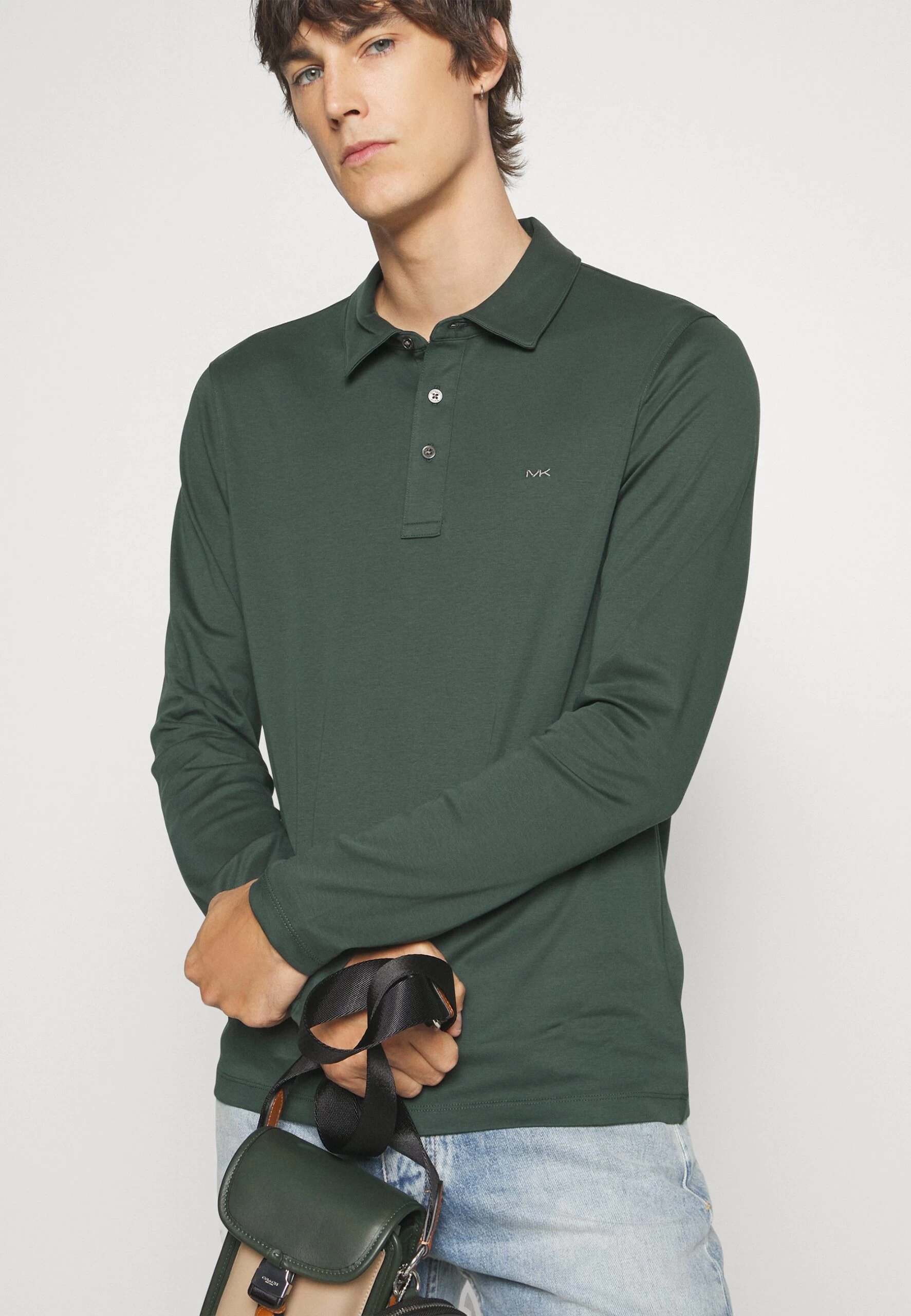 Michael Kors Sleek - Polo Shirt - Loden 6 Michael Kors Sleek - Polo Shirt - Loden - Image 4